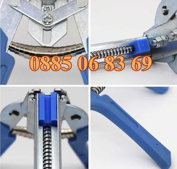 Пълначка за месо 7 литра + клещи за връзване на колбаси със 600 скоби