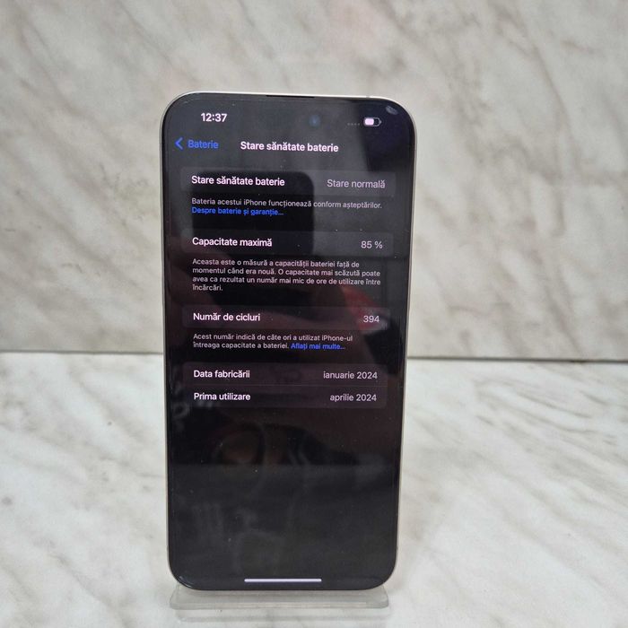 Telefon Apple iPhone 15 Pro Max 256GB Gri Cutie Zeus Amanet 33121