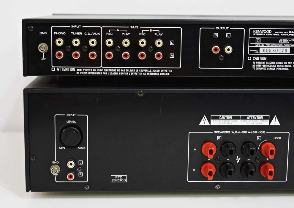 Kenwood Basic C1 Preamp + Basic M1A Power Amp, amplificator si preamp
