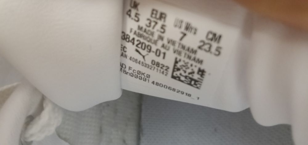 Pantofi puma dama Nr 37.5 ( 23.5 cm)