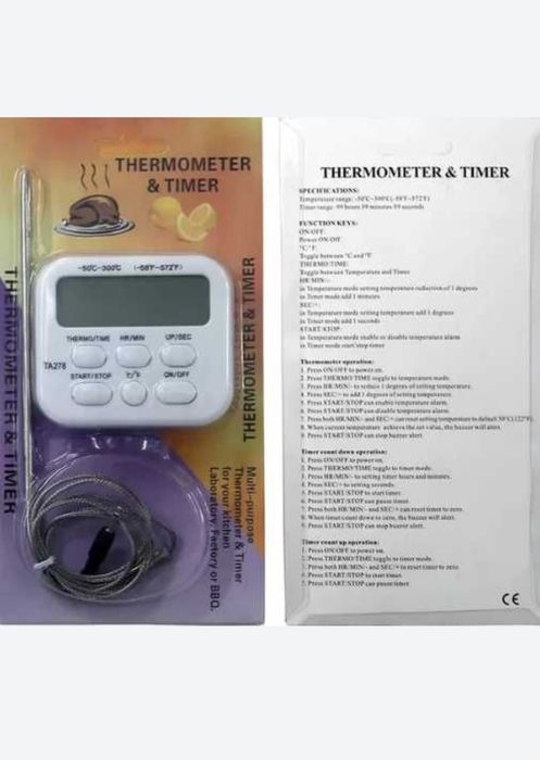 Термометр с таймером ТА278