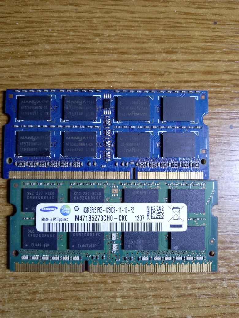 DDR3 laptop 2x4 gb
