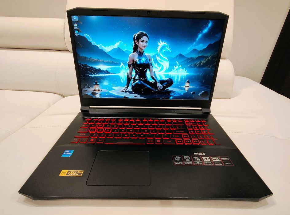 Laptop gaming Acer Nitro intel core i7 -11800H, video RTX,  17,3 inch