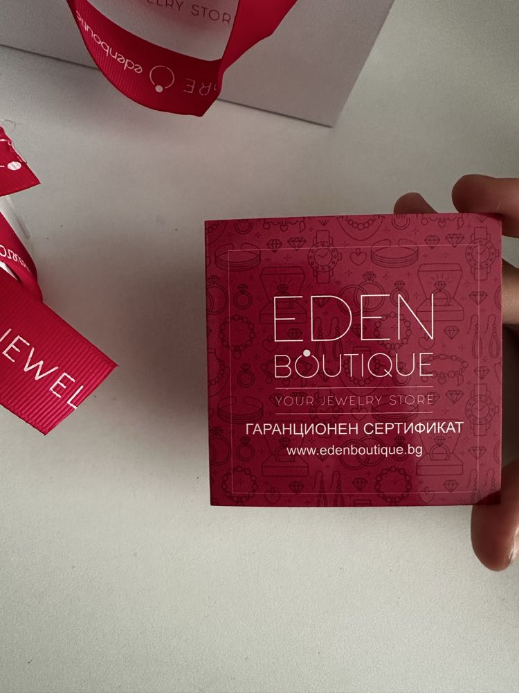 Сребърни обеци Simple Heart- Eden Boutique