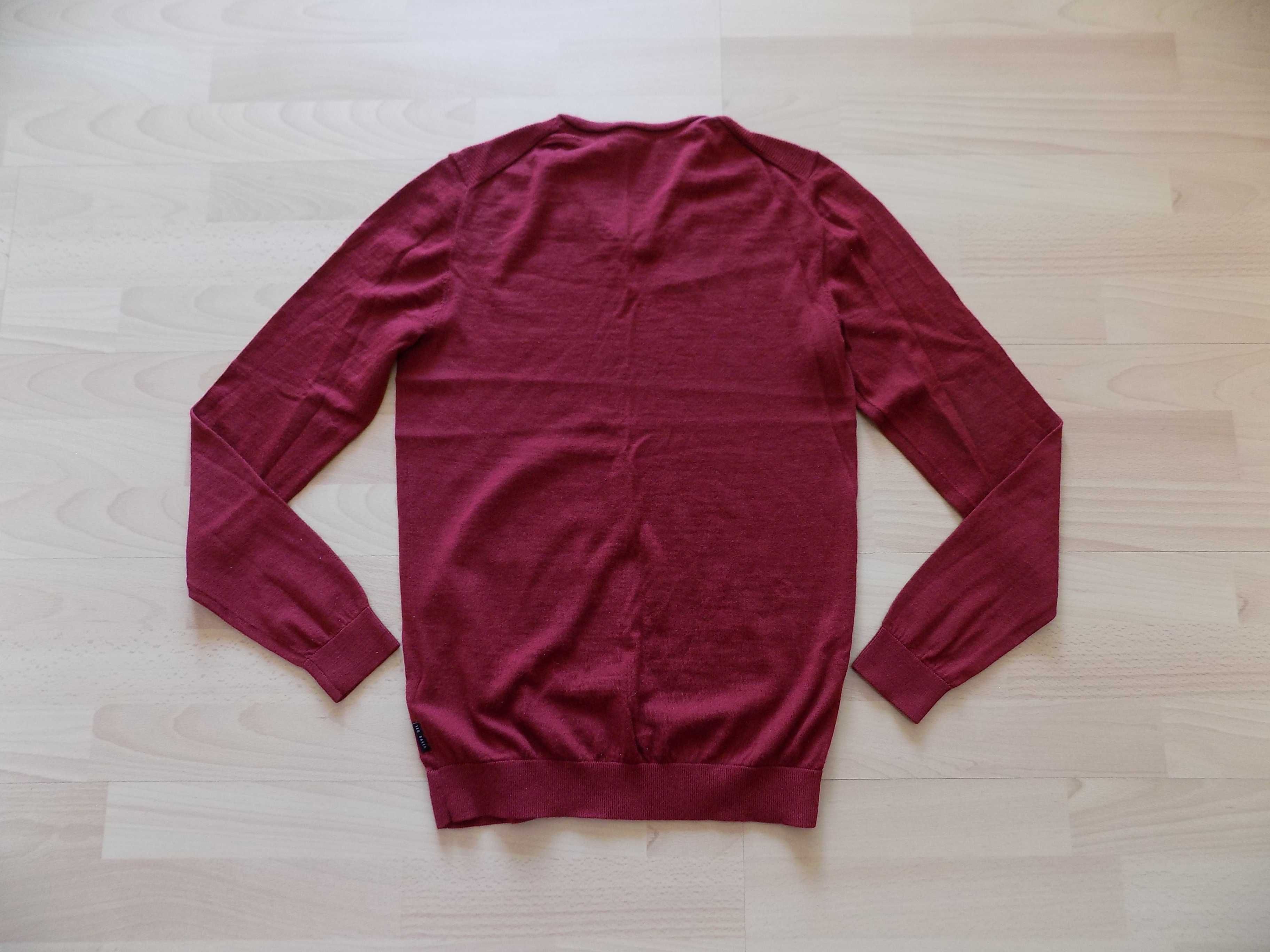 пуловер hugo boss/ted baker merino wool блуза мъжки вълнен оригинал S