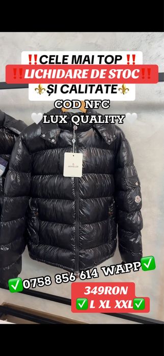 Geaca M.O.N.C.L.E.R Semi Lucioasa Calitate Premium  XXL TAG NFC