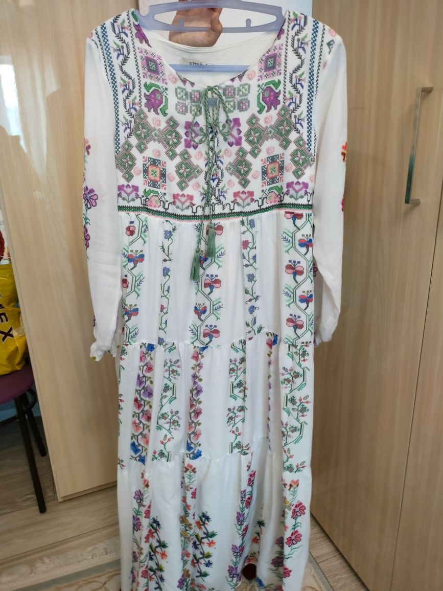 Платье летнее крестьянка