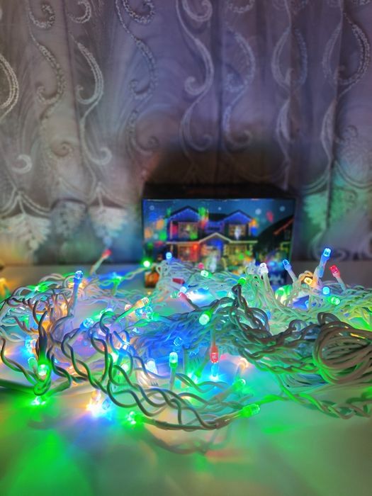 Perdea de țurțuri 8 jocuri de lumini,120 LED,5,5 metri