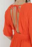 Rochie lunga portocalie