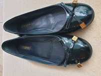 Balerini Louis Vuitton piele lăcuită blumarin/turqoise