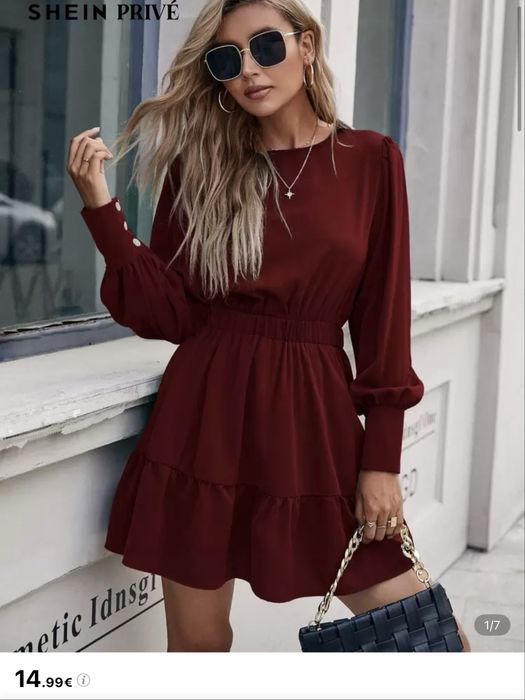 Рокля /бордо/ размер Л