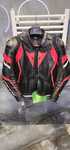 Casca moto shark spartan gt, geaca piele dainese, pantaloni rebelhorn