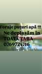 Foraje puturi apa