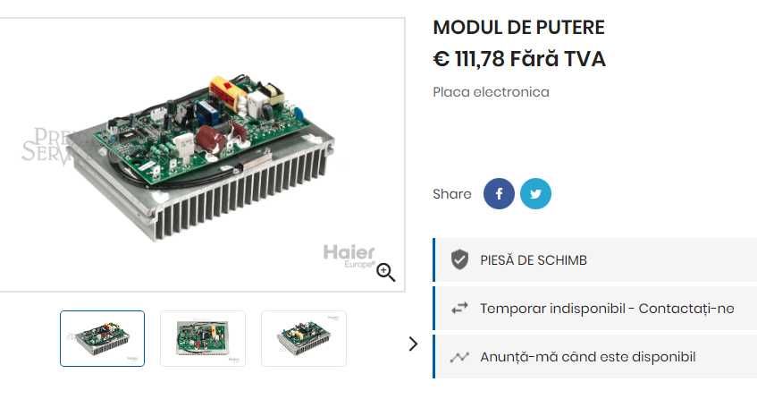 Placa power modul putere Haier, 0010403555, reparatie, aer conditionat