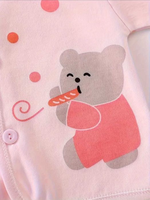 Haine pentru nou-nascuți, 0-3 luni, set 7 piese, bumbac 100%