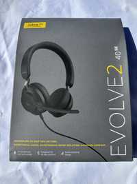 Casti stereo cu microfon Evolve2 40 SE, Jabra, USB-A, Negru