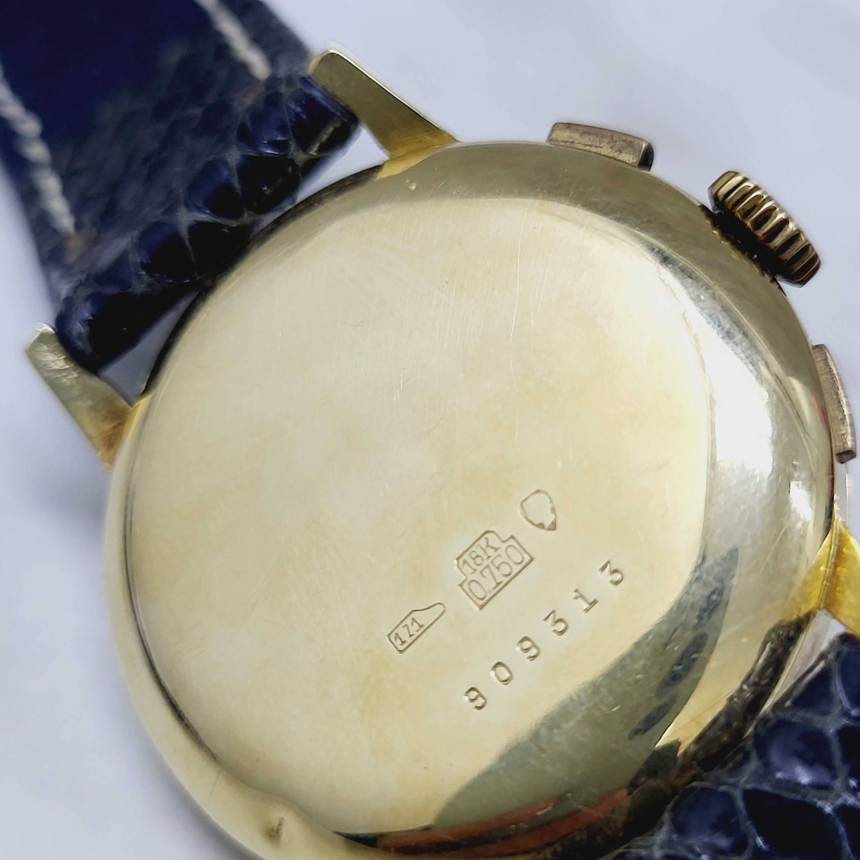 Ceas Tell Incabloc Chronograph, Vintage, cu Aur de 18k, ZEUS Amanet