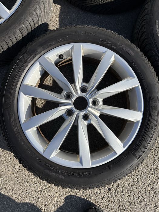Jante Roti VW 17 inch 5x112 anvelope iarna Michelin