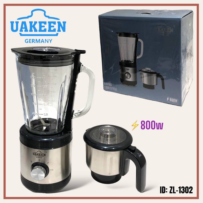 Блендер 2в1 кофемолка UAKEEN ZL-1302 Blender стационарный Блендер