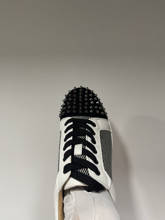 Christian Louboutin Low White Black