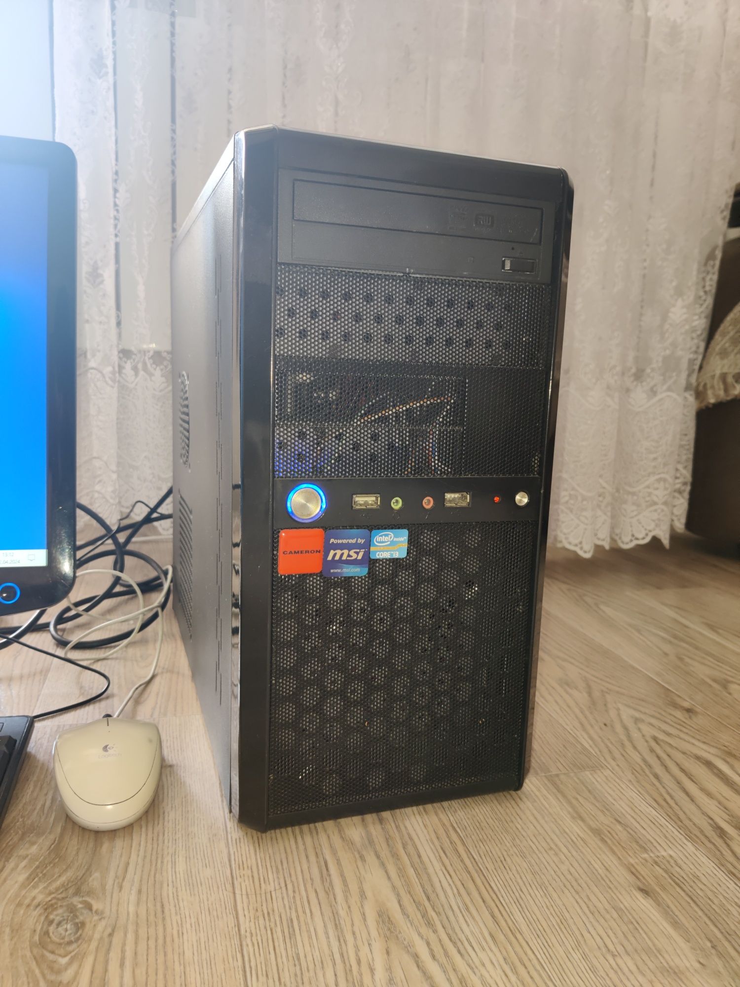 Компьютер Core i3/H81M/6GB/500GB/NVIDIA + 19" Samsung. Windows 10.