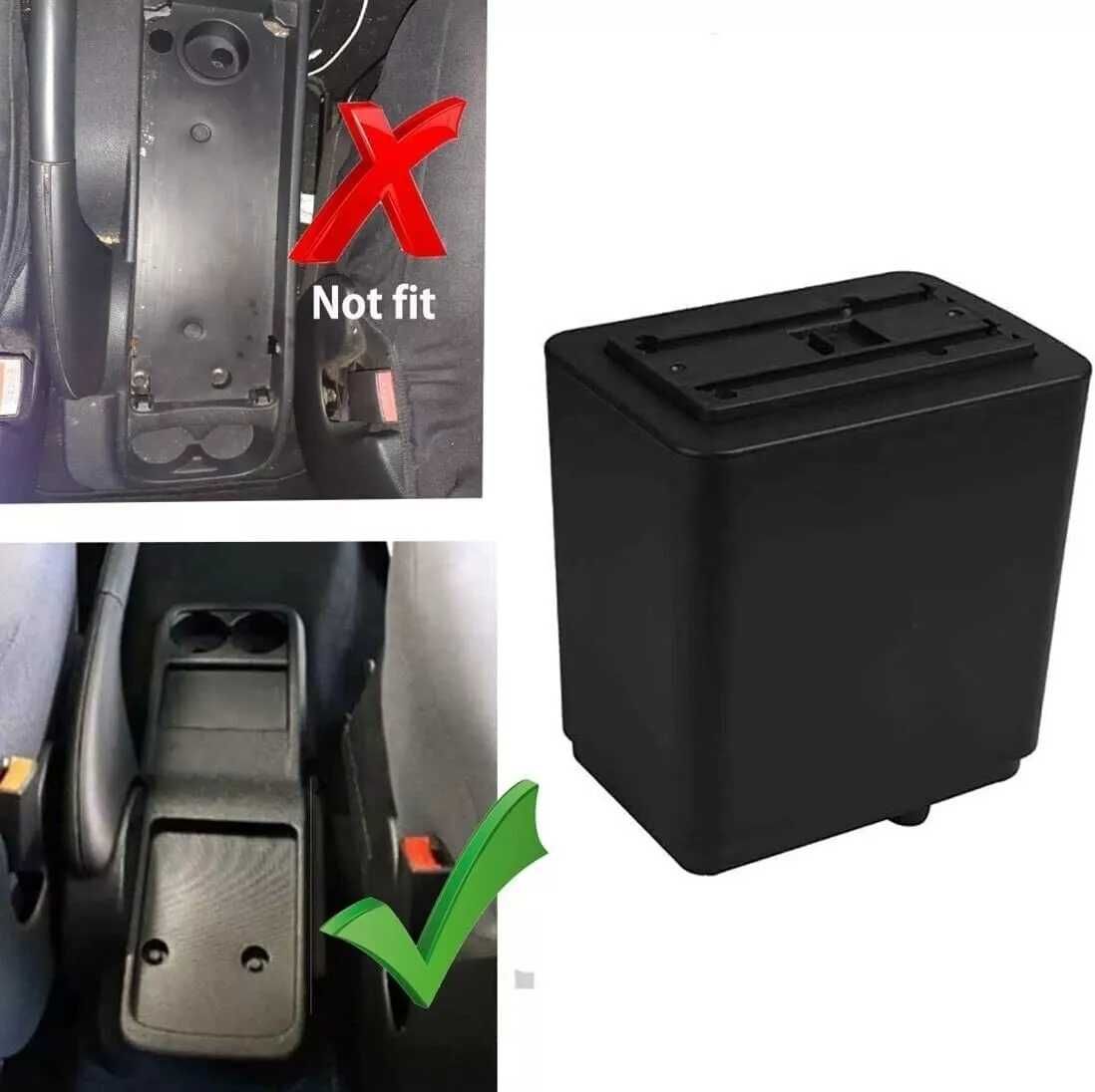Подлакътник Барче Конзола за Citroen Berlingo 10 - 20 черен USB порт