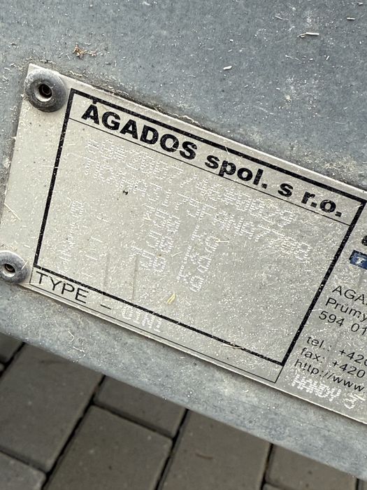 Vand remorcă 750kg acte germania/conditii perfecte