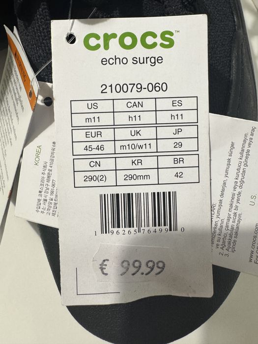 Crocs Echo Surge 100 % Originali