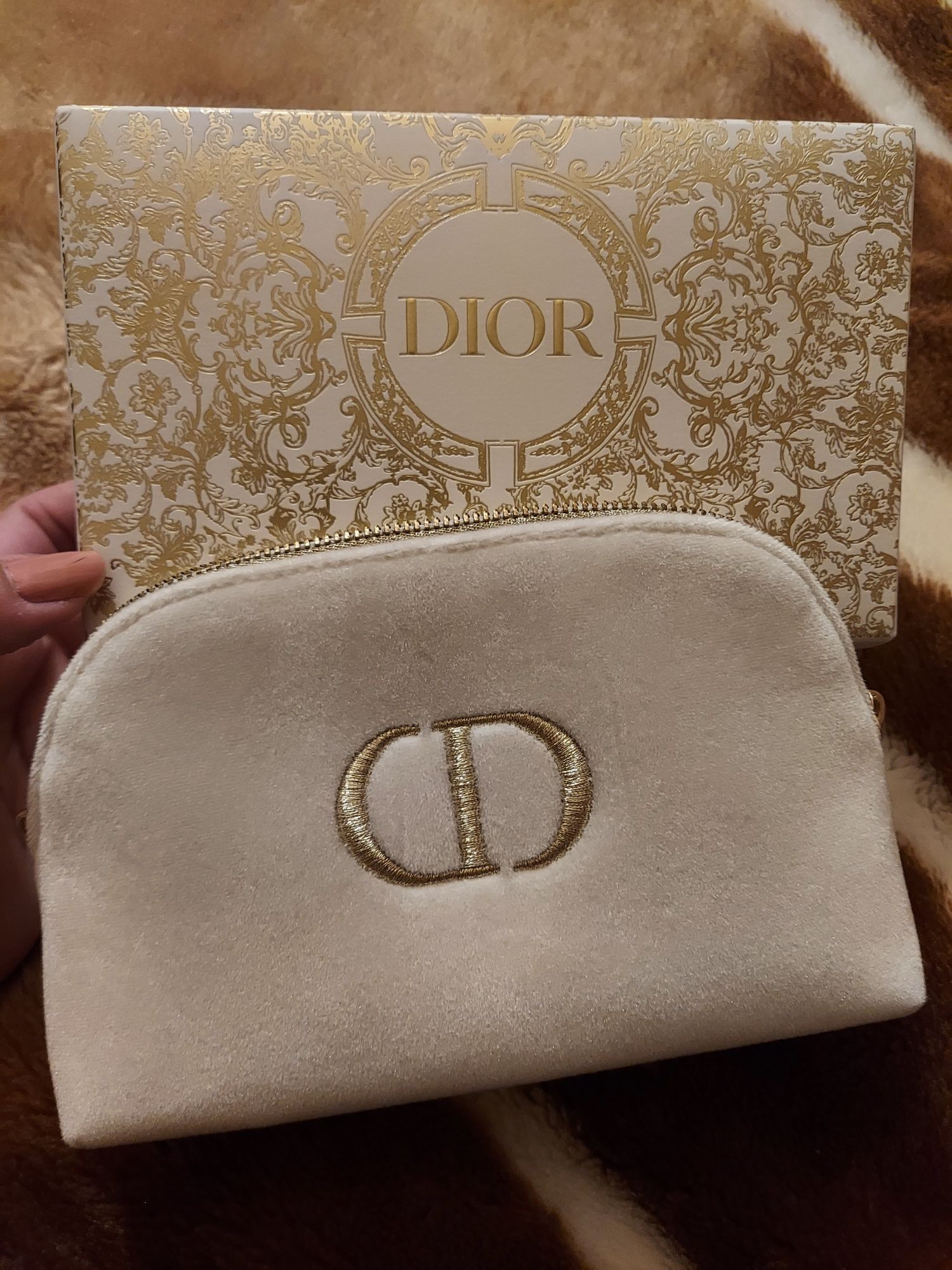 Pouch Christian Dior alb
