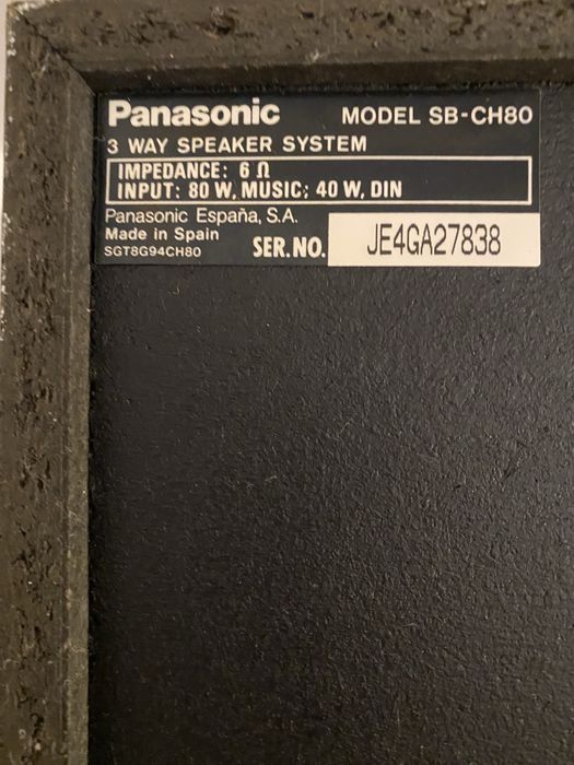 Sistemul Hi-Fi Panasonic SU-CH80
