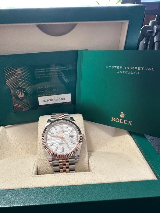 Rolex Datejust 41 Rose Gold Motif Dial
