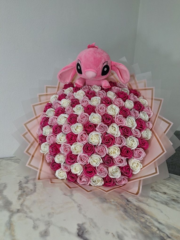 Buchet trandafiri de săpun