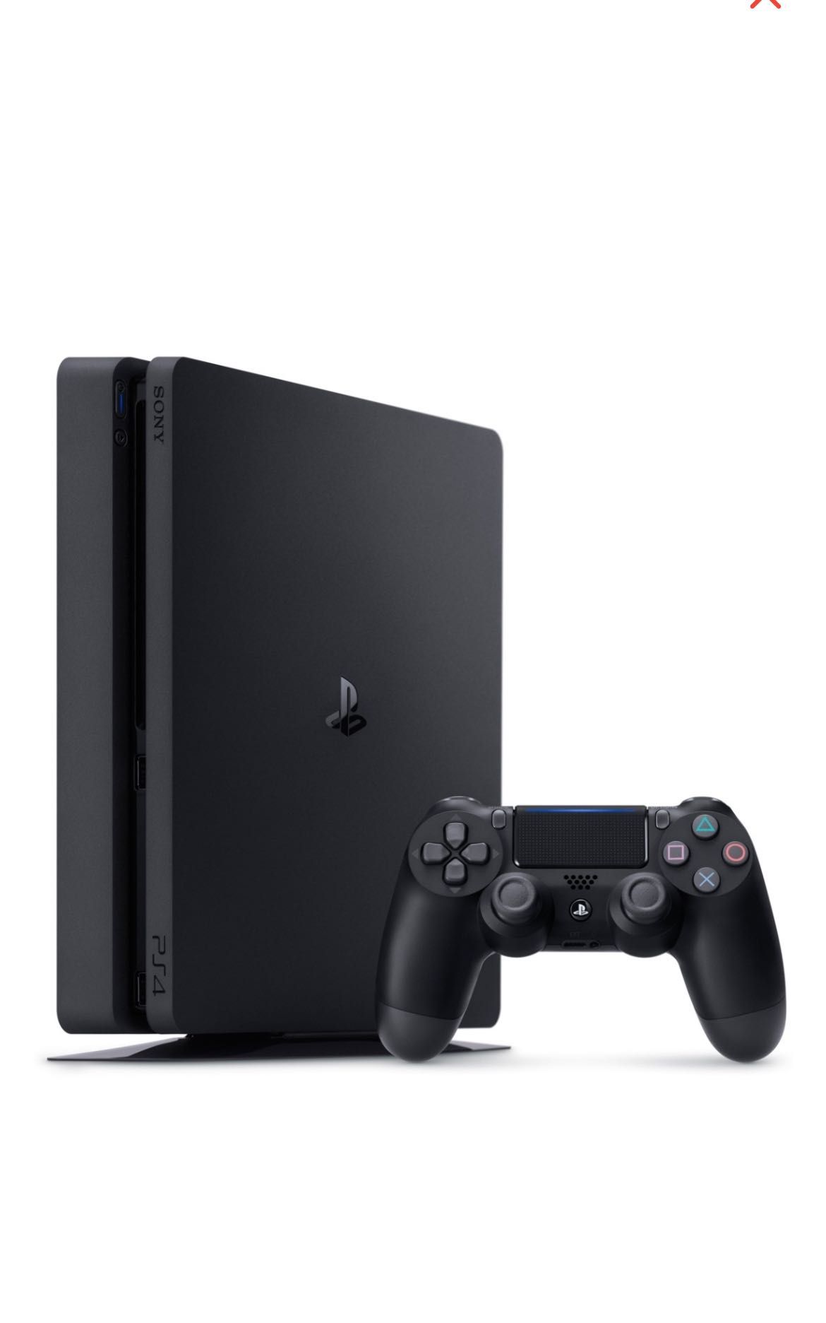 Ps4 slim 500gb + 4 игры