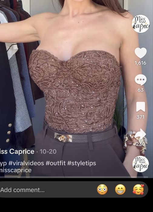 Ново бюстие/корсет S размер Miss Caprice с етикет