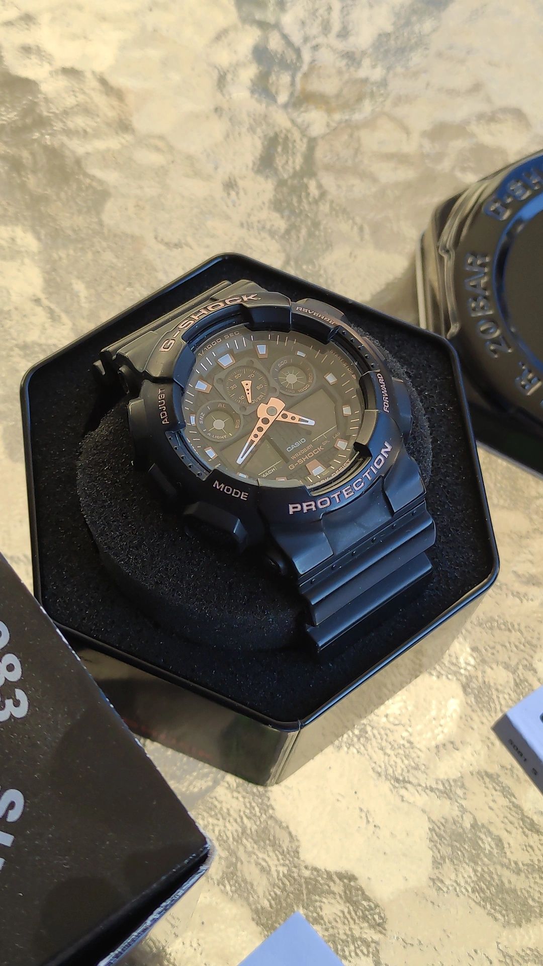 Оригинален Casio G-Shock GA-100GBX-1A4 мъжки часовник с кутия подарък
