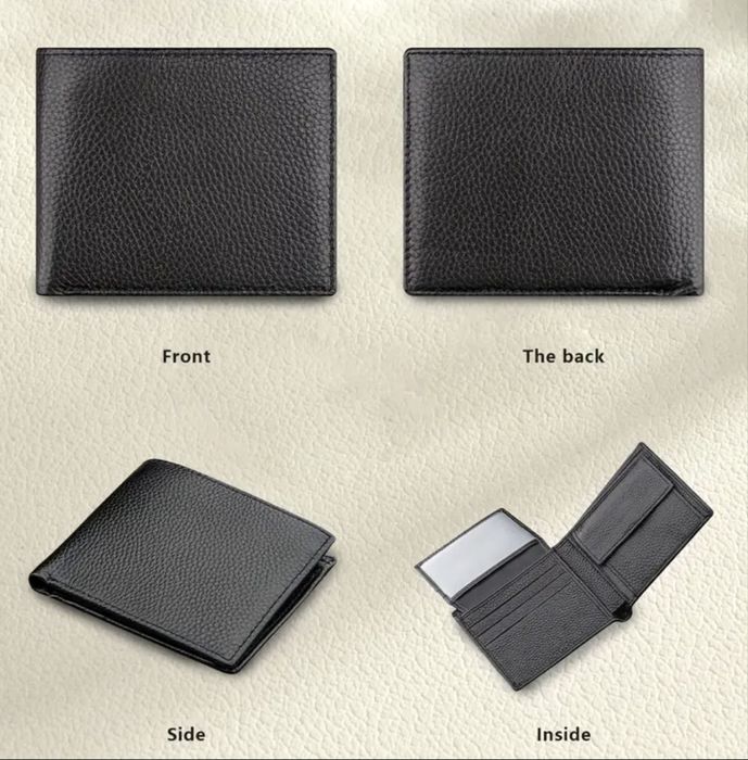 -15%Промоция•Елегантен и Изискан мъжки портфейл/Двуцветен естест. кожа