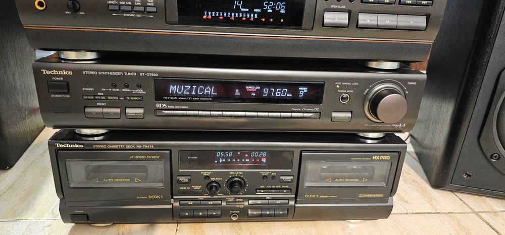 Tuner Technics ST-GT650 sau ST-G90L sau ST-GT630, capete de serie!