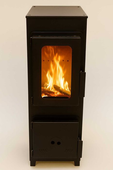 Semineu Incalzit Lemne Samotat Sticla Bucatarie Baie Camera 6.2kW CL