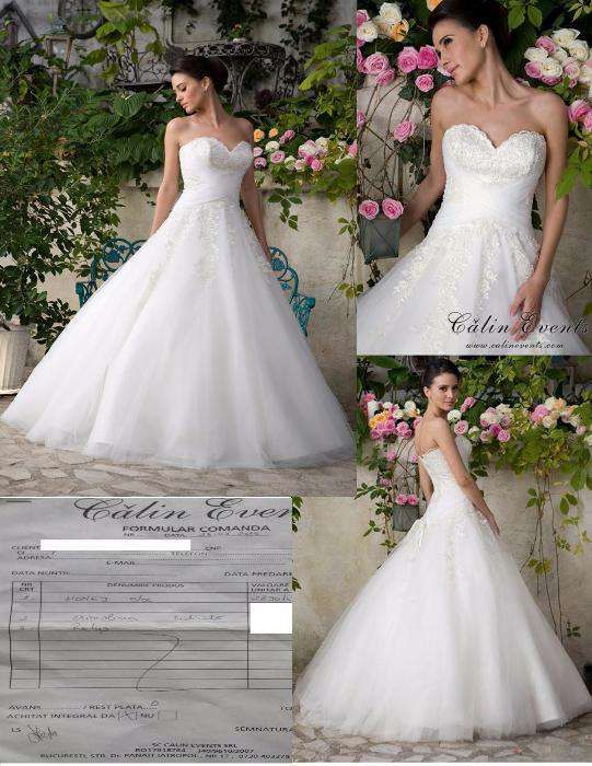 Rochie mireasa Honey (Calin Events).