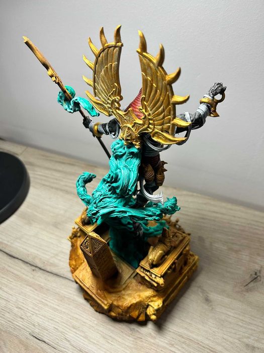 Statuetă Anubis din rășină – pictată manual, 27,5 cm, de colecție