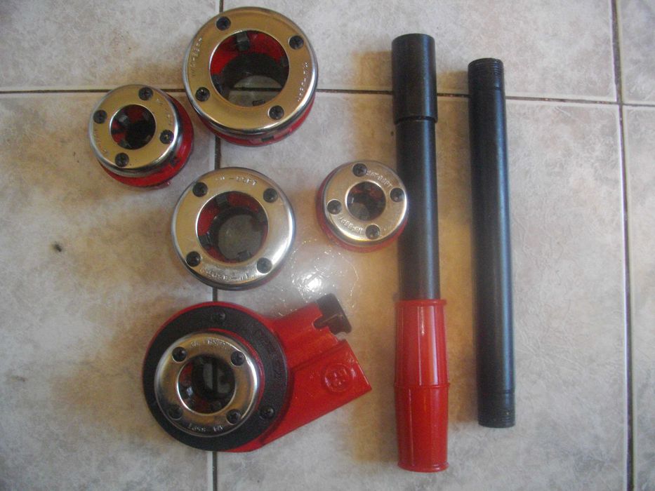 Немска Профи Ръчна Винтонарезка-Винторезка с 5 Глави-3/8-1 1/4-Type 62