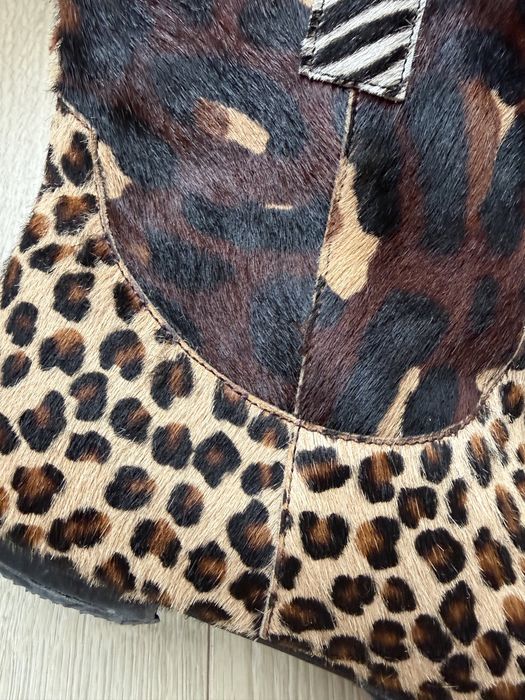 Дамски боти естествен косъм