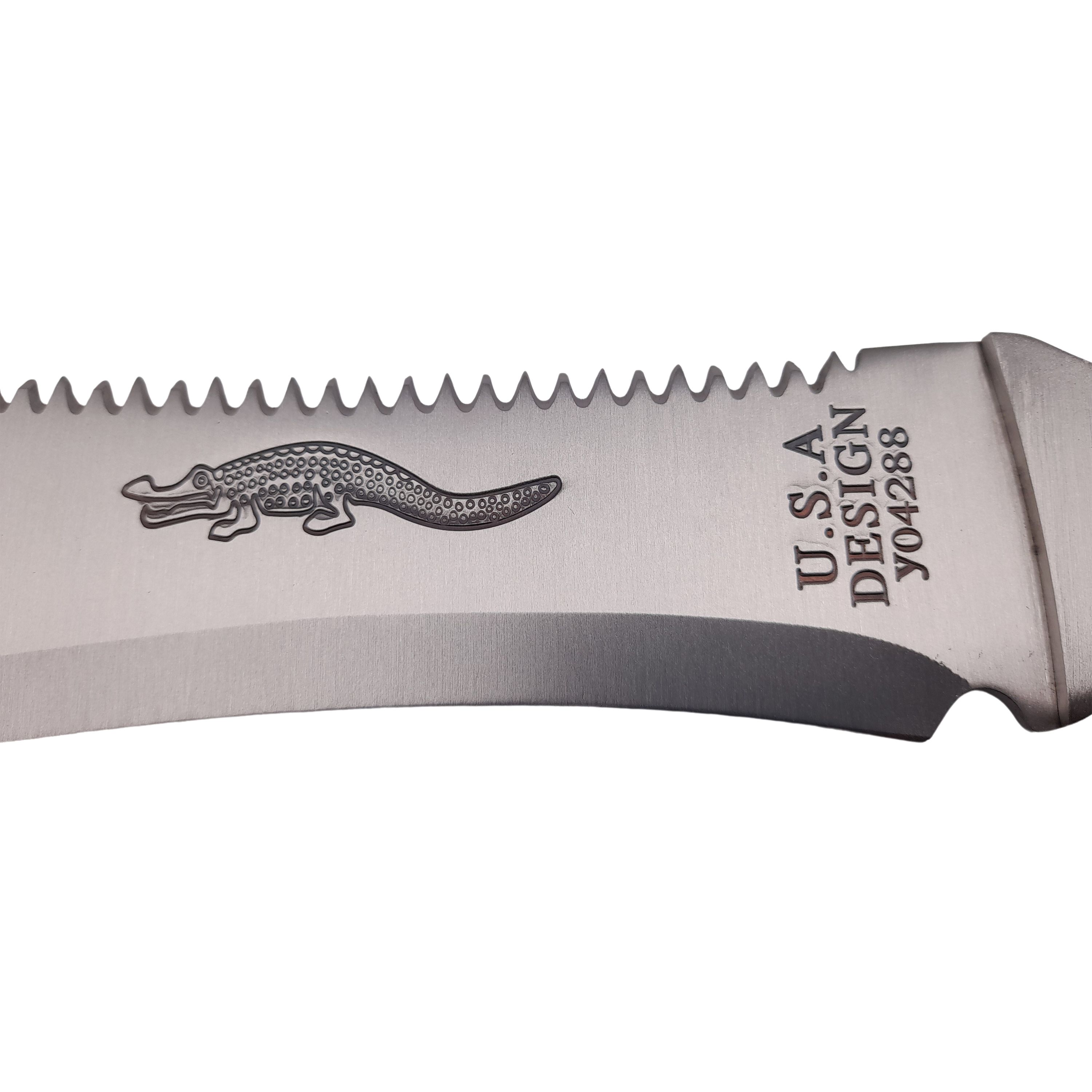 Maceta vanatoare IdeallStore®, USA Croc, argintie, 47 cm