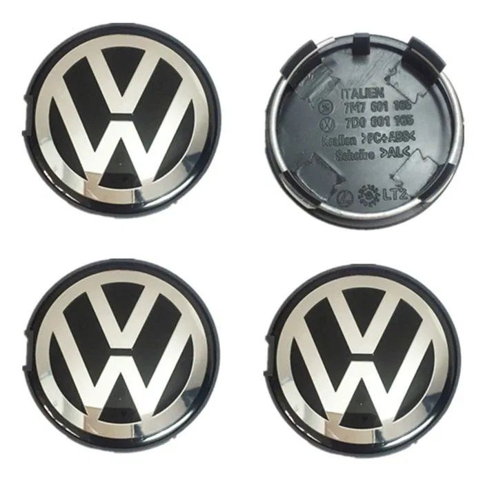 Set 4 capace VW 63mm 7M7601165 7D0601165 jante originale Volkswagen