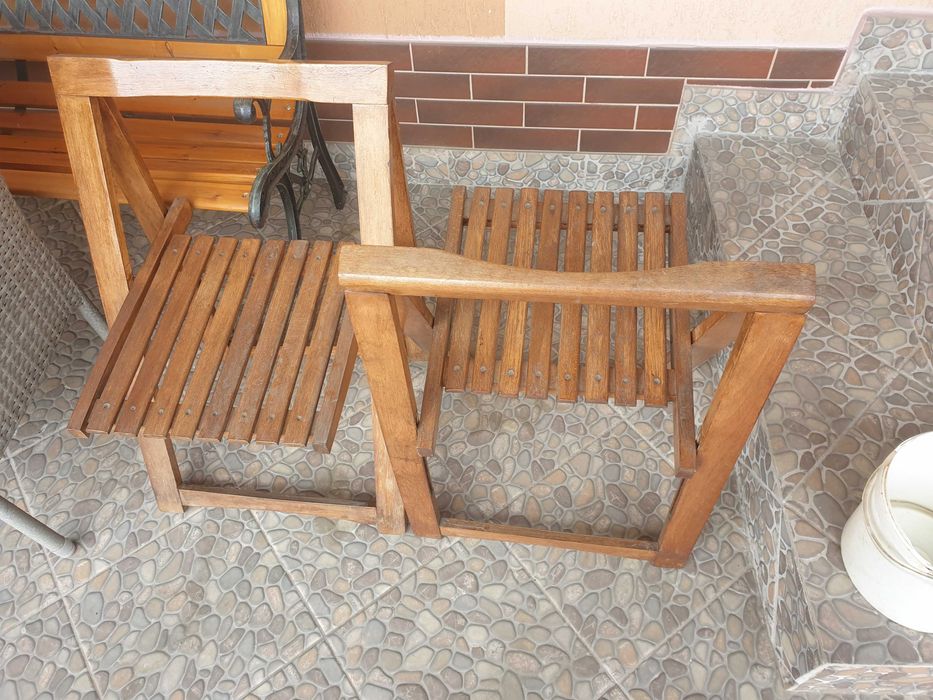 Scaune pliabile-lemn masiv-terasa-filigorie