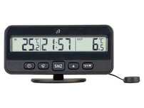 Termometru auto digital, interior / exterior, de bord cu ceas, sigilat