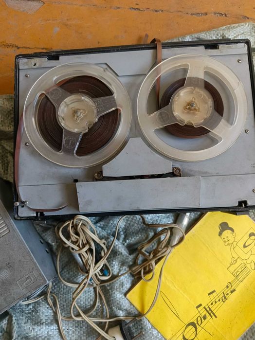 Ретро. Антиквариат. Первый портативный магнитофон СССР 1969г. ОРБИТА2