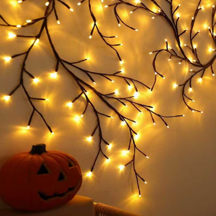 Стенна LED декорация с дистанционно-Дърво