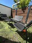 Set de gradina, 3 piese si masuta