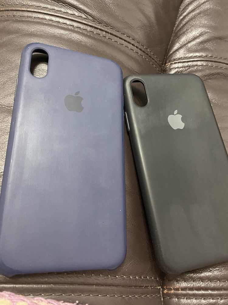 Huse Iphone x Pro max neagra si bleu originale APPLE 39  ron